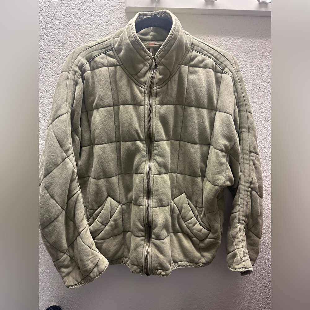 Free People Quilted Dolman Jacket